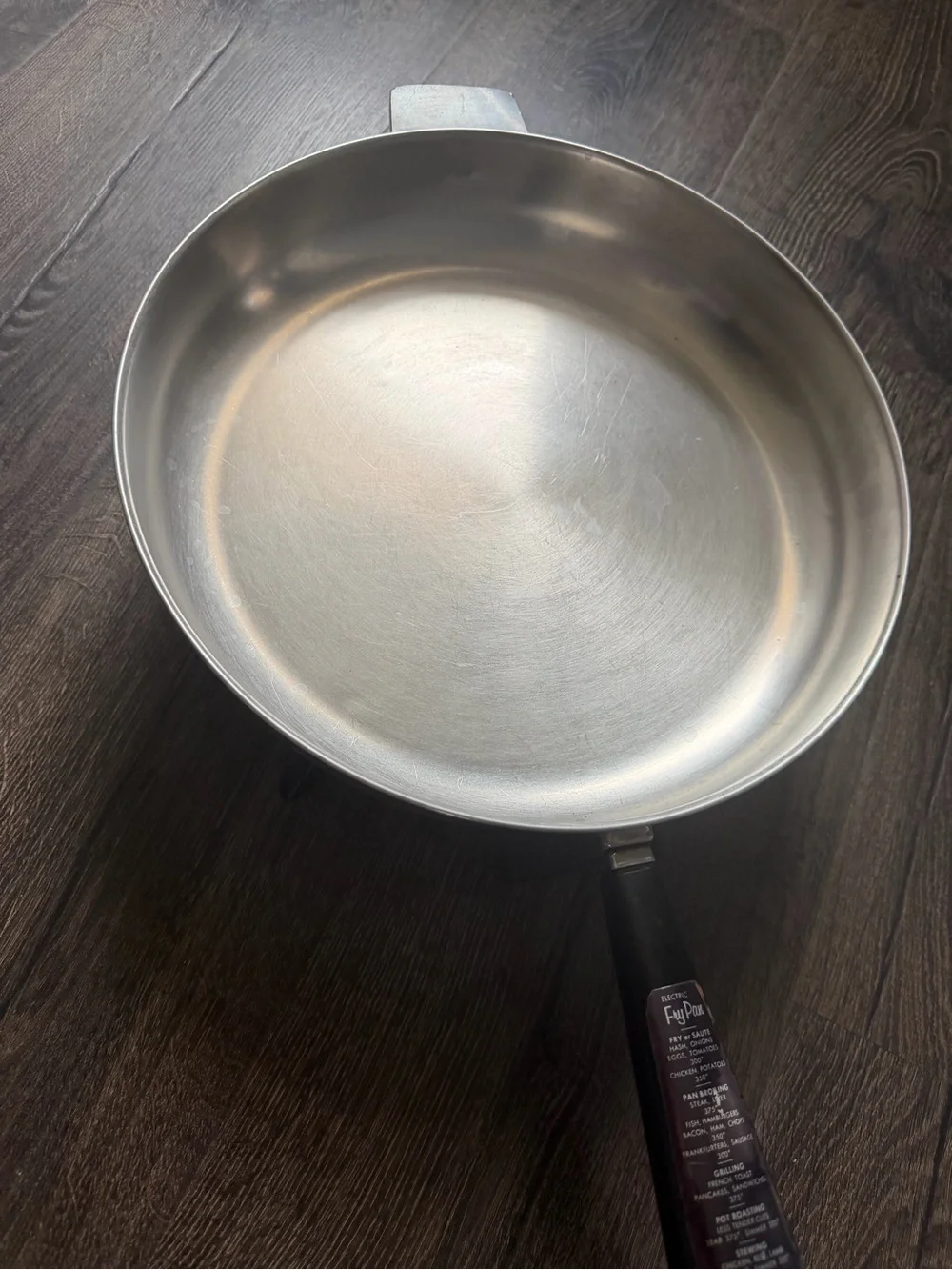 Farberware Silver Stainless Steel Pan with Black Handle